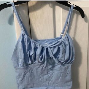 Hollister Sky Blue Ruched Top